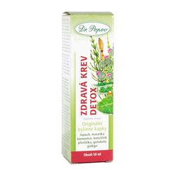 Zdravá krev detox, originální bylinné kapky, 50 ml Dr. Popov