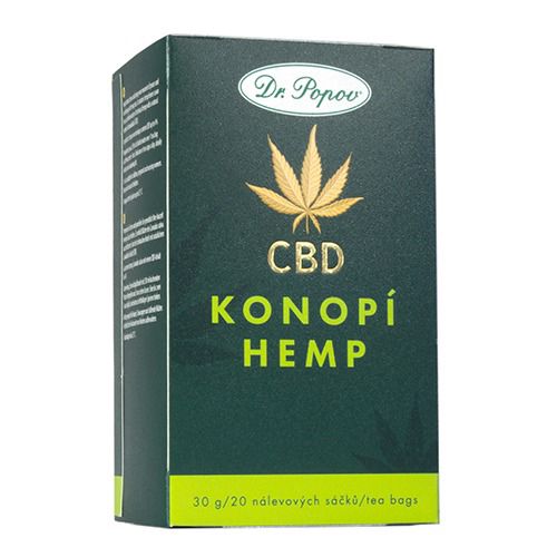 Konopný čaj s CBD 4%, 30 g Dr. Popov