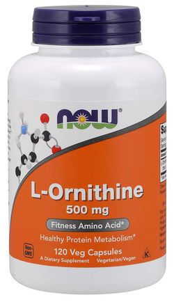 NOW® Foods NOW L-Ornithine 500 mg, 120 kapslí