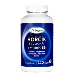 Hořčík Mg + vitamin B6, 120 kapslí