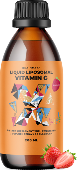 BrainMax KIDS Liquid Liposomal Vitamin C, Strawberry, 500 mg