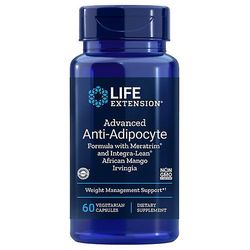 Life Extension Advanced Anti-Adipocyte Formula with Meratrim® African Mango Irvingia, Podpora spalování a neukládání břišního tuku, 60 rostlinných kapslí