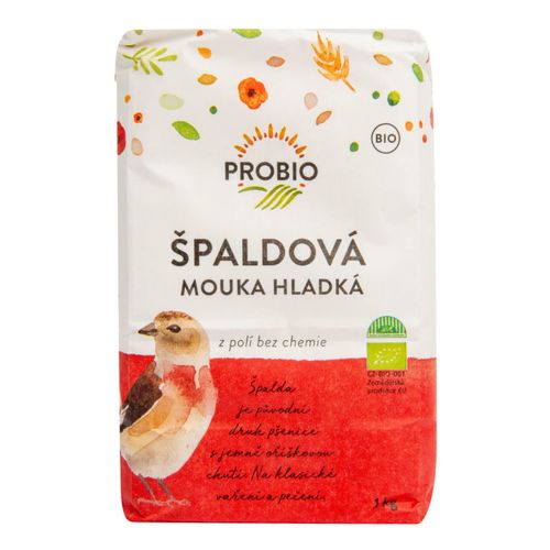 PROBIO - Mouka špaldová hladká BIO, 1kg expirace 26.11.2020 *cz-bio-001 certifikát Akční cena