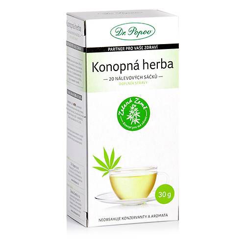 Konopná herba porcovaná, 30 g Dr. Popov