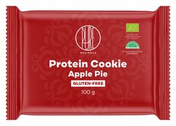 BrainMax Pure Protein Cookie, Apple Pie, Jablečný koláč, BIO, 100 g Proteinová sušenka s jablky / *CZ-BIO-001 certifikát