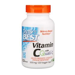 Doctor's Best Doctor’s Best Vitamin C s Quali-C, 500 mg, 120 rostlinných kapslí