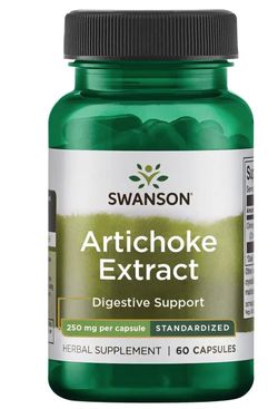 Swanson Artichoke, 250 mg, 60 kapslí