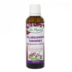 Pelargonium sidoides, originální bylinné kapky, 50 ml Dr. Popov