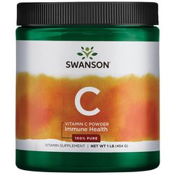 Swanson Vitamin C Prášek, 100% Čistá forma, 454g
