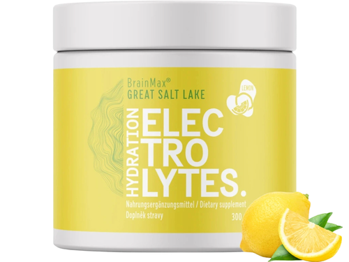 BrainMax Hydration Electrolytes, hydratační elektrolyty, citron