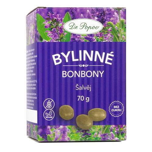 Bonbony Šalvěj, 70 g Dr. Popov