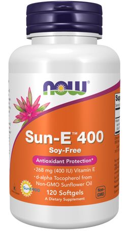 Now® Foods NOW Sun-E™ 400 IU (Vitamin E), 120 softgelových kapslí
