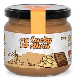 LuckyAlvin - Arašídy + Mléčná čokoláda 330g  Akční cena