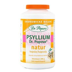 Psyllium Dr. Popova NATUR kapsle, ekonomické balení, 240 ks Dr. Popov