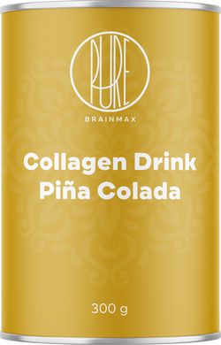 BrainMax Pure Collagen Drink, kolagen nápoj, piña colada, 300 g Hydrolyzovaný grass-fed kolagen, přes 9000 mg na dávku!