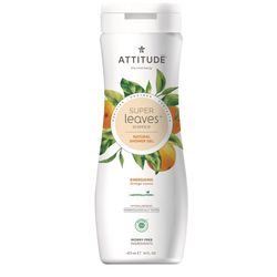 Attitude - Přírodní tělové mýdlo Super leaves s detoxikačním účinkem, pomerančové listy, 473 ml