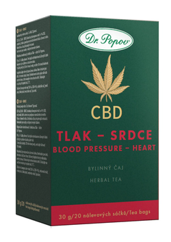 Konopný čaj s CBD Tlak-srdce, 30 g