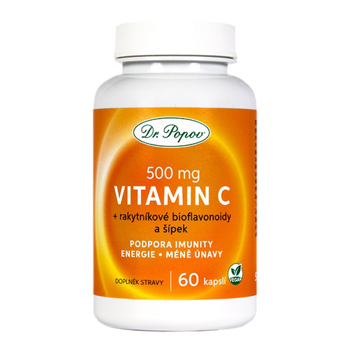 Vitamin C s rakytníkem a šípkem, 60 kapslí