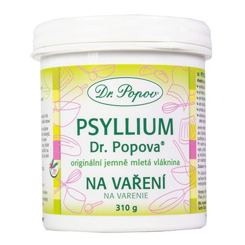 Vláknina Psyllium NA VAŘENÍ, dóza, 310 g Dr. Popov