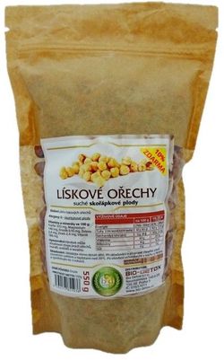 Bio-Detox Lískové ořechy - jádra lískových ořechů 550g