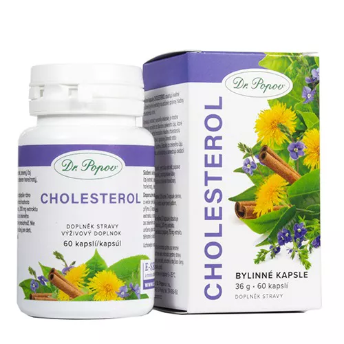 Bylinné kapsle Cholesterol, 60 kapslí Dr. Popov