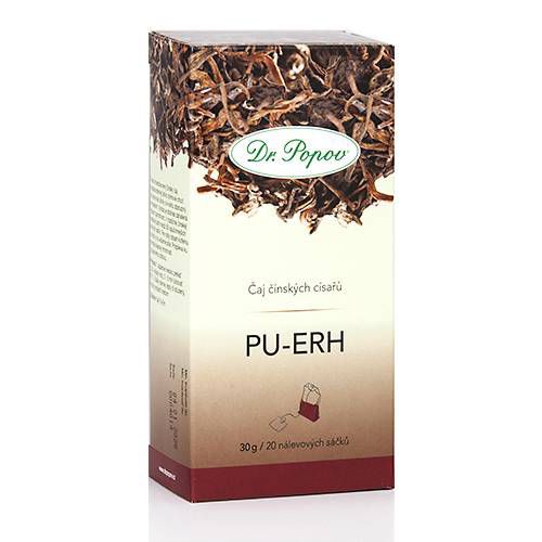 Pu-Erh, polofermentovaný čaj, 30 g Dr. Popov