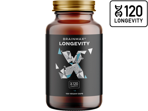 BrainMax Longevity, 150 rostlinných kapslí