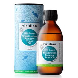 Viridian Scandinavian Rainbow Trout Oil, 200 ml (Rybí tuk)