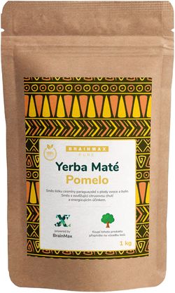 Votamax BrainMax Pure Organic Yerba Maté - Pomelo, 1000 g