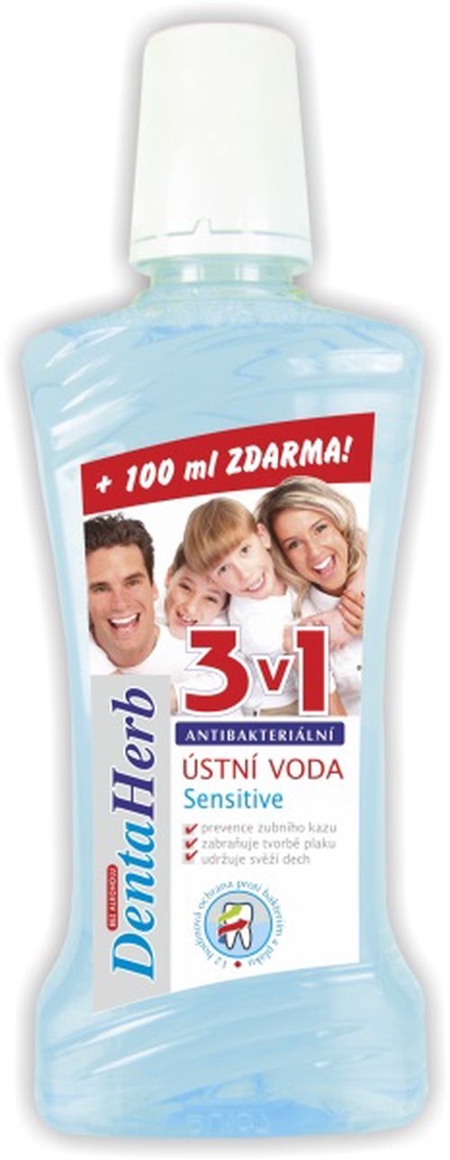 Ústní voda White Mint Sensitive DENTA HERB