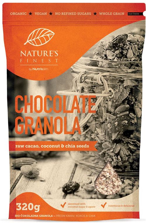 Nutrisslim Chocolate Granola Bio 320g *SI-EKO-001 certifikát