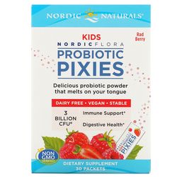 Nordic Naturals Nordic Flora Kids Probiotics Pixies, Dětská Probiotika - 30 balíčků