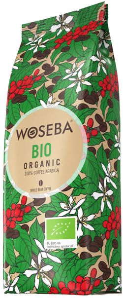 Woseba - Bio Organic zrnková káva, 1 kg *CZ-BIO-001 certifikát