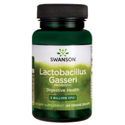 Swanson Lactobacillus Gasseri, 3 miliardy CFU, 60 rostlinných kapslí