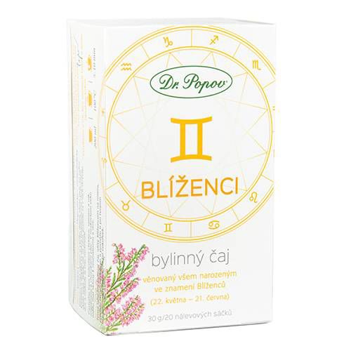 Bylinný čaj BLÍŽENCI, 30 g Dr. Popov