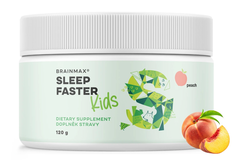 BrainMax KIDS Sleep Faster, Broskev, 120 g