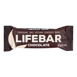 LifeFood - Tyčinka Lifebar čokoládová BIO, 47 g CZ-BIO-001 certifikát