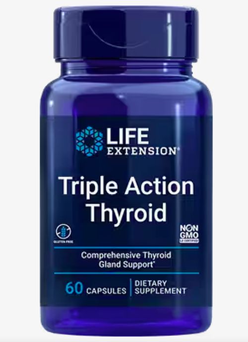 Life Extension Triple Action Thyroid, podpora štítné žlázy, 60 kapslí