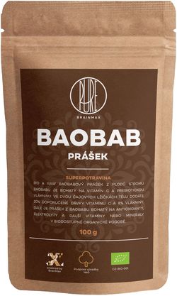 BrainMax Pure Baobab BIO prášek, 100 g - *CZ-BIO-001 certifikát