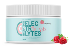 BrainMax KIDS Hydratační elektrolyty, Malina, 150 g