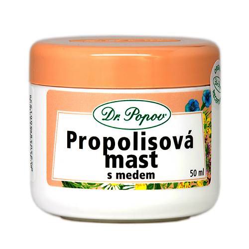 Propolisová mast s medem, 50 ml Dr. Popov