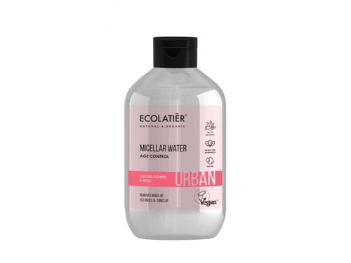 Ecolatiér Urban - Odličovací micelární voda pro zralou pleť, orchidej a růže, 400 ml