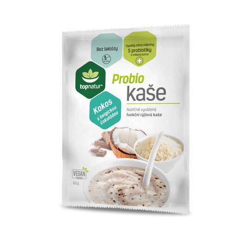 Topnatur - Probio kaše, kokos s belgickou čokoládou, 60 g