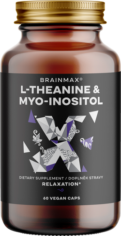 BrainMax L-Theanine & Myo-Inositol, 60 rostlinných kapslí