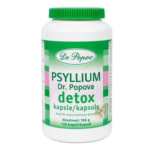 Psyllium Dr. Popova DETOX kapsle, 120 ks Dr. Popov