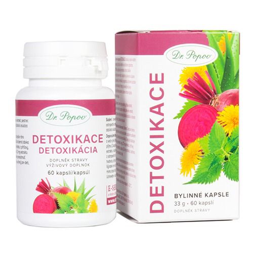 Detoxikace, 60 kapslí Dr. Popov