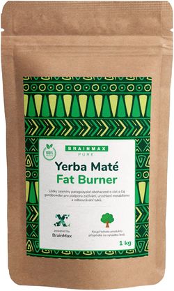 BrainMax Pure Organic Yerba Maté - Fat Burner 1000 g