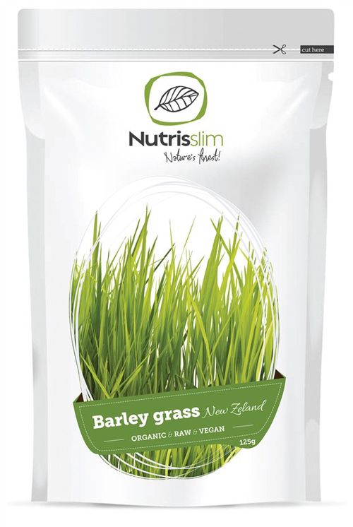 Nutrisslim Barley Grass Powder (New Zealand) 125g Bio SI-EKO-001 certifikát