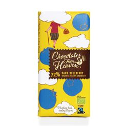 Chocolates from Heaven - BIO hořká čokoláda s borůvkami 72%, 100g *CZ-BIO-001 certifikát Akční cena