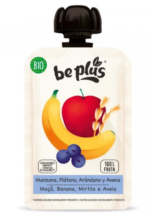 Be Plus - BIO kapsička jablko, banán, borůvky a oves, 100 g